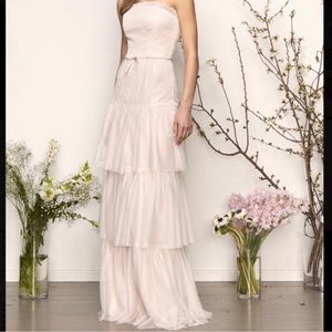 Monique Lhuillier Blush Bridesmaids Dress